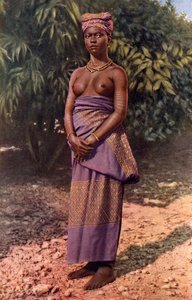 Una belleza de Accra en todo su orgullo juvenil